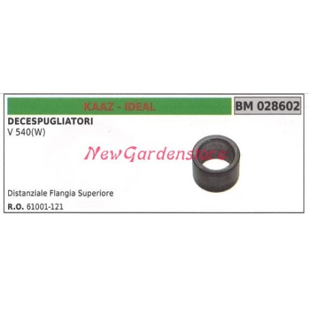 Distanciador brida superior KAAZ par engranaje cónico desbrozadora KAAZ V 540(W) 028602 | Newgardenstore.eu