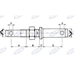 Doppelter Bolzen Durchmesser 22 28 28mm für Ackerschlepper Anbaugeräte | Newgardenstore.eu