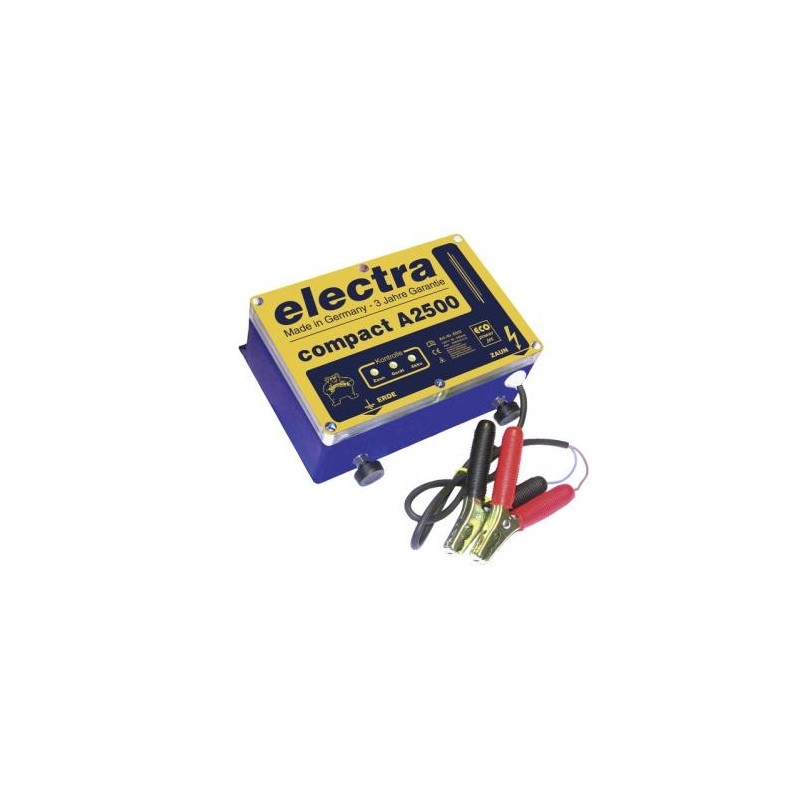 ELECTRA compact électrificateur de clôture A2500 tension 12 Volts