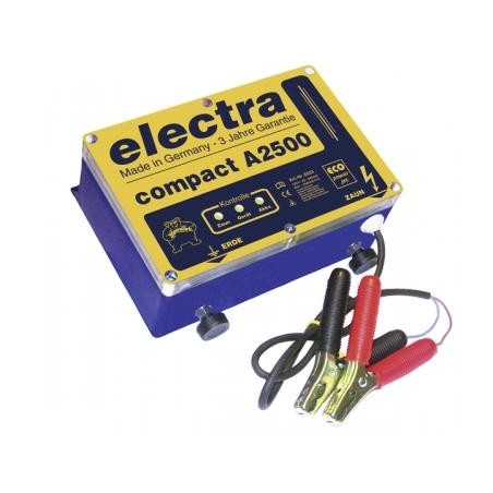 ELECTRA compact électrificateur de clôture A2500 tension 12 Volts | Newgardenstore.eu