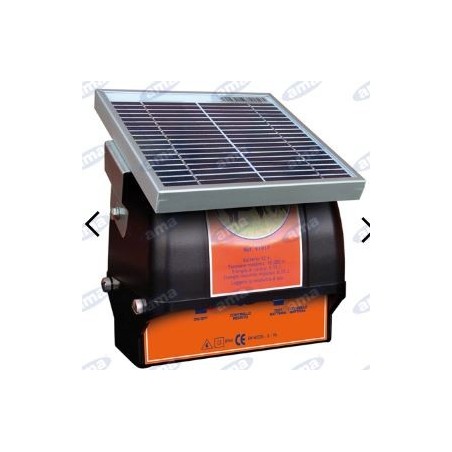 Electrificador para ranchos AMA S250 con panel solar de 3W y batería 91917 | Newgardenstore.eu