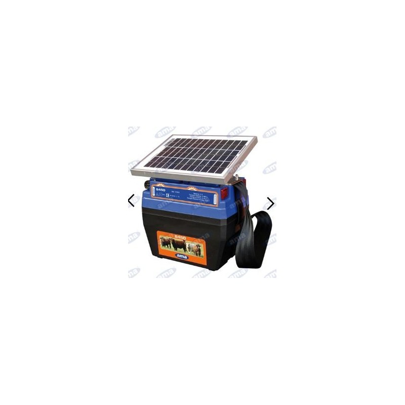 AMA S450 ranch electrifier with 5W solar panel and battery 91918