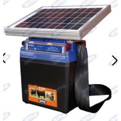 Electrificateur de ranch AMA S750 avec panneau solaire 10W et batterie 91919 | Newgardenstore.eu