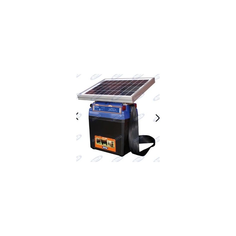 Electrificador de rancho AMA S750 con panel solar de 10W y batería 91919