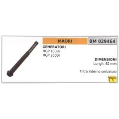 Filtre interne du réservoir MAORI MGP1000i MGP2000i générateur longueur 62mm | Newgardenstore.eu