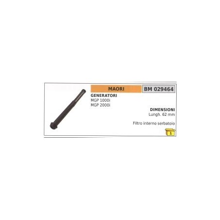 Filtre interne du réservoir MAORI MGP1000i MGP2000i générateur longueur 62mm | Newgardenstore.eu