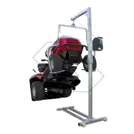 Fixed lift for lawn tractor 1000x950 mm height 1850 mm maximum capacity 350Kg | Newgardenstore.eu