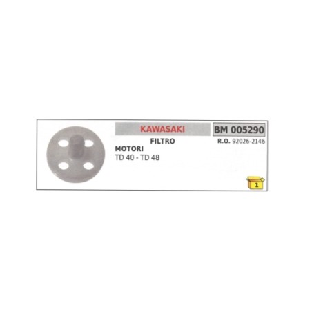 Filtro KAWASAKI decespugliatore TD 40 - TD 48 92026-2146 | Newgardenstore.eu