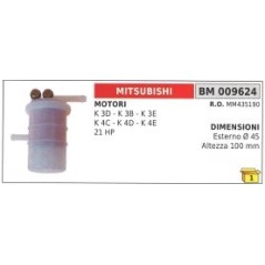 Filtro de combustible MITSUBISHI K3D - K3B - K3E - K4C - K4D - K4E - 21HP MM435190