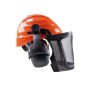 Helmet 2704 FND forestry plastic ear protection and nylon visor