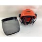 Forestry helmet plastic hearing protection visor and adjustable ear muffs