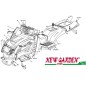 Exploded view bodywork 102cm XT150 lawn tractor mower CASTELGARDEN 2002-13spare parts