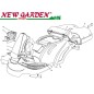 Exploded view bodywork 72cm F125H lawn tractor CASTELGARDEN 2002-2013 spare parts