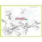 Exploded view tractor transmission brake control 92cm TP 14/92 HH CASTELGARDEN STIGA