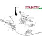 Exploded view transmission control brake lawn tractor EL63 XE75VD CASTELGARDEN