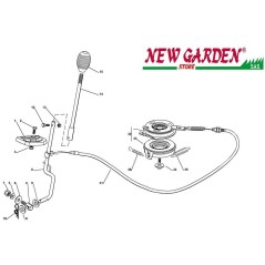 Exploded view blade coupling lawn tractor EL63 XE70 CASTELGARDEN 2012-13 spare parts