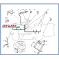 Exploded view electric parts lawn tractor 92cm CT 13 5/92 CASTELGARDEN GGP STIGA