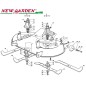 Exploded view cutting deck 102cm XT140 lawn tractor CASTELGARDEN 2002-13