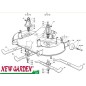 Exploded view cutting deck 122cm XX220HD lawn tractor CASTELGARDEN 2002-13