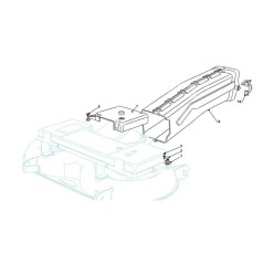 Explosionszeichnung Förderbandabdeckungen 102cm TN185H Rasentraktor CASTELGARDEN | Newgardenstore.eu