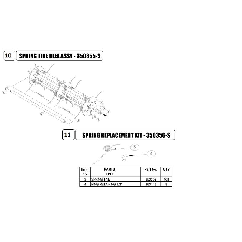 Rotor de resorte ORIGINAL BILLY GOAT AR350355-S