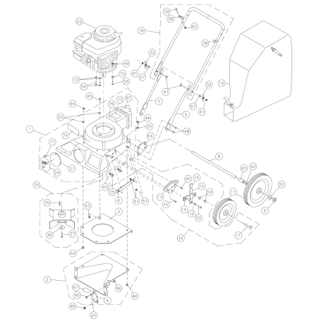SCREWCAP 1/4-20 X 1 1/4" HCS ZP AR8041007 ORIGINAL BILLY GOAT | Newgardenstore.eu