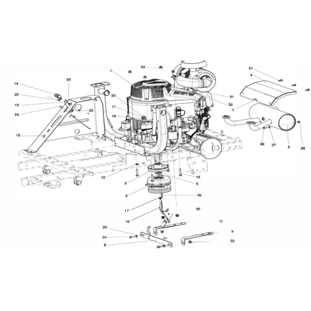 Screw M 8X40 AR80086792 ORIGINAL BILLY GOAT | Newgardenstore.eu