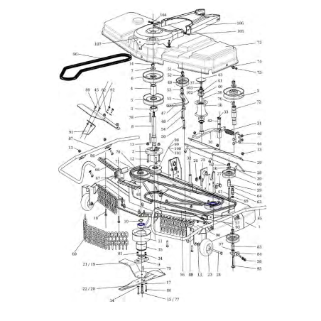VITE LAMA 0-9011-287 M10X1,00X35 BCR4326BVECE AR80094043 ORIGINALE BILLY GOAT | Newgardenstore.eu