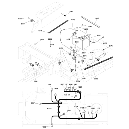 STRAP, BATTERY, 14 LONG, Rubber LR1722009 ORIGINAL FERRIS | Newgardenstore.eu