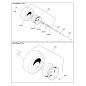 Arbre d'essieu rotatif Ferris, diamètre intérieur 0,51 po x diamètre extérieur 0,75 po, 7,16 LR84002029, authentique