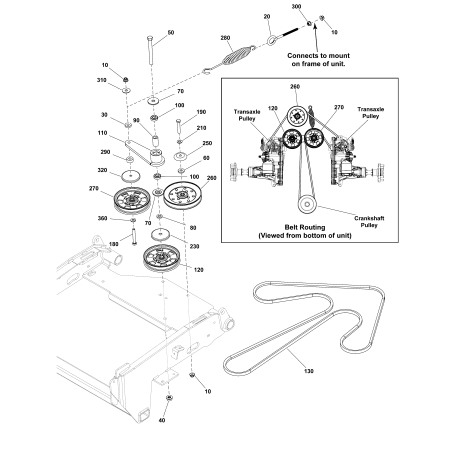 POLEA, RODILLO TENSOR LR5105101YP ORIGINAL FERRIS | Newgardenstore.eu