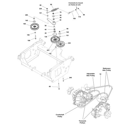 PULEGGIA, C-SEC, V-IDLER LR5103789YP ORIGINALE FERRIS | Newgardenstore.eu