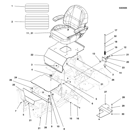 SEAT, CI3, SEAT'S INC. 2016 LR5104681 ORIGINALE FERRIS | Newgardenstore.eu