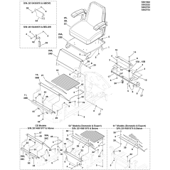 SIÈGE COMPAGNON BAS * . F800X LR5103004 FERRIS D'ORIGINE | Newgardenstore.eu