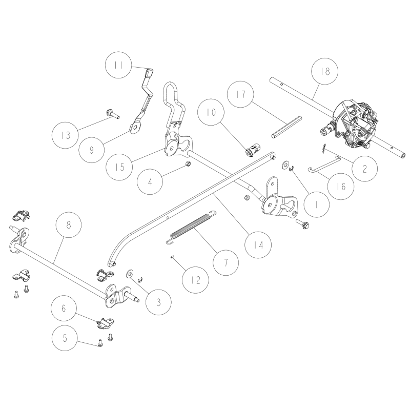 Verriegelungsarm 142L (6 Pos.) O0268-50300 ORIGINAL OREC