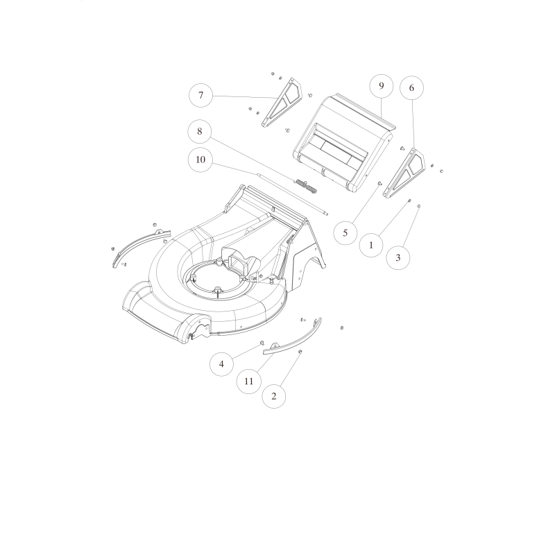 SIDE PROTECTION BODY (6 POS.) (GREY) O0268-6020H ORIGINAL OREC