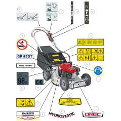 ADESIVO ACCELERATORE (H) O80-1020-913-20 ORIGINALE OREC | Newgardenstore.eu