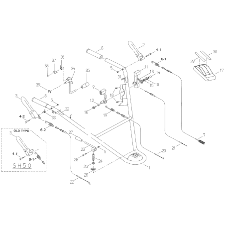 Vis de fixation de poignée ORIGINALE OREC O0203-20500 | Newgardenstore.eu