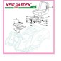 Exploded view tractor steering wheel seat 92cm XG 140 CASTELGARDEN GGP STIGA spare parts