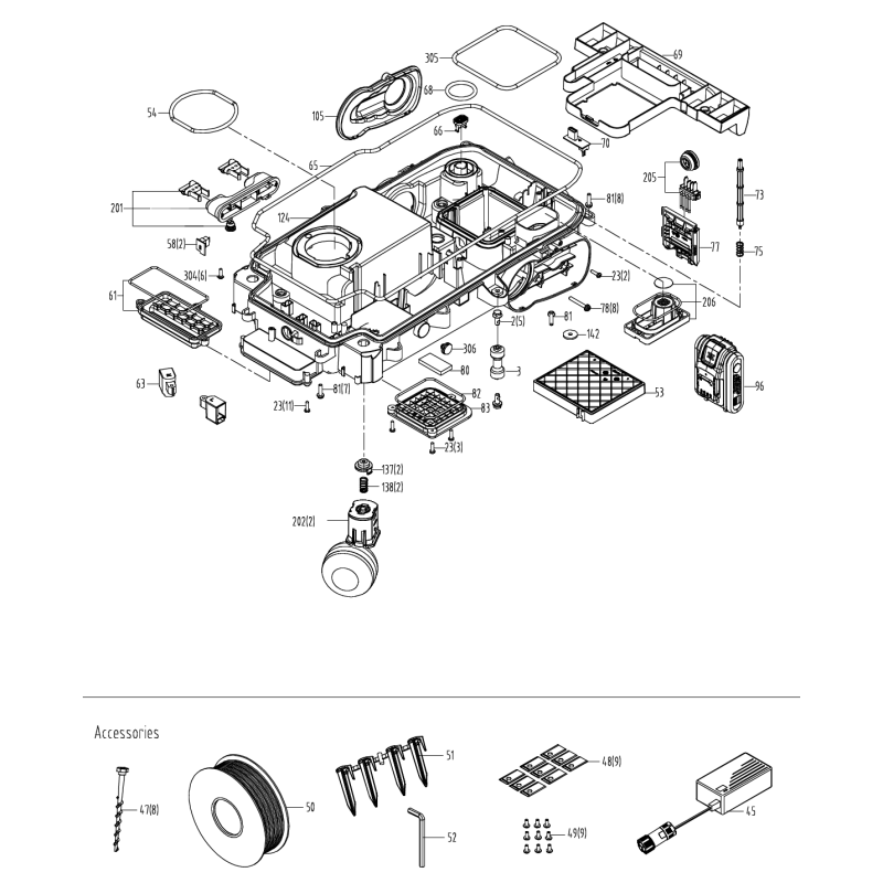Sensor de lluvia original Worx XR50045253