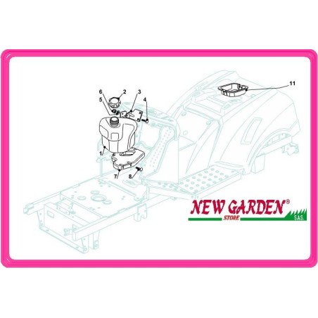 Exploded view tractor tank 92cm CT 13 5/92 CASTELGARDEN GGP STIGA mountfield | Newgardenstore.eu