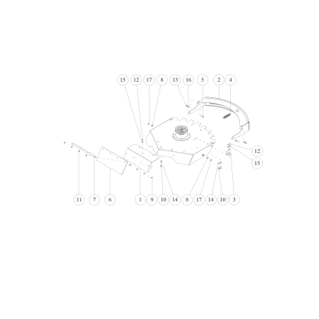 Boulon hexagonal (PW) M6*17 O89-1137-060172 ORIGINAL OREC | Newgardenstore.eu