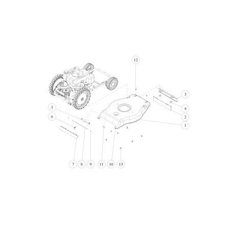 Rear Flapper Bracket (Metallic Gray) O80-1035-783-0H ORIGINAL OREC | Newgardenstore.eu