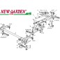 Exploded view cutting deck 98cm XD150 lawn tractor CASTELGARDEN