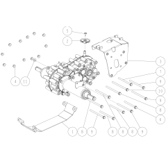 Bullone flangiato piccolo (8T) M8*140 O89-1253-081403 ORIGINALE OREC