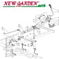 Exploded view lifting plate lawn tractor SD108 XDL190HD CASTELGARDEN 2002-13