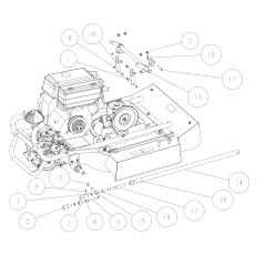 Boulon de bras de levage/inférieur de couvercle droit OREC O80-1488-747-00 AUTHENTIQUE | Newgardenstore.eu