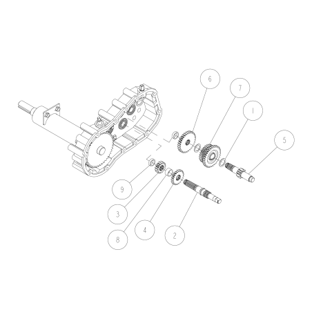 2nd Shaft Gear 15T O0223-00900 ORIGINAL OREC | Newgardenstore.eu