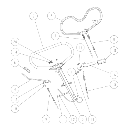 Wire, brake O0306-71400 ORIGINAL OREC | Newgardenstore.eu