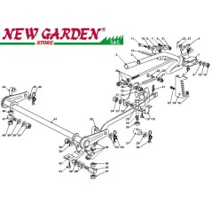 Cutting deck lifting expander 102cm PT140 lawn tractor CASTELGARDEN | Newgardenstore.eu